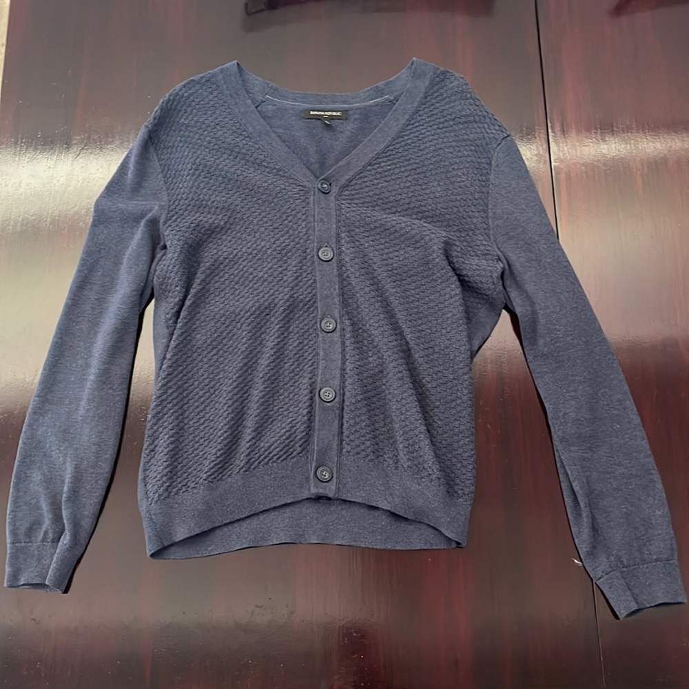 Banana Republic Factory Store Cardigan in Blue